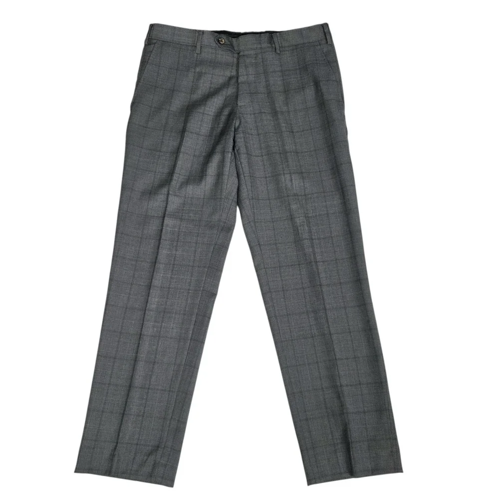 Ledbury GUABELLO Plaid Check Wool Suit Rare‎ Mens 40R 32×29 Made In Italy